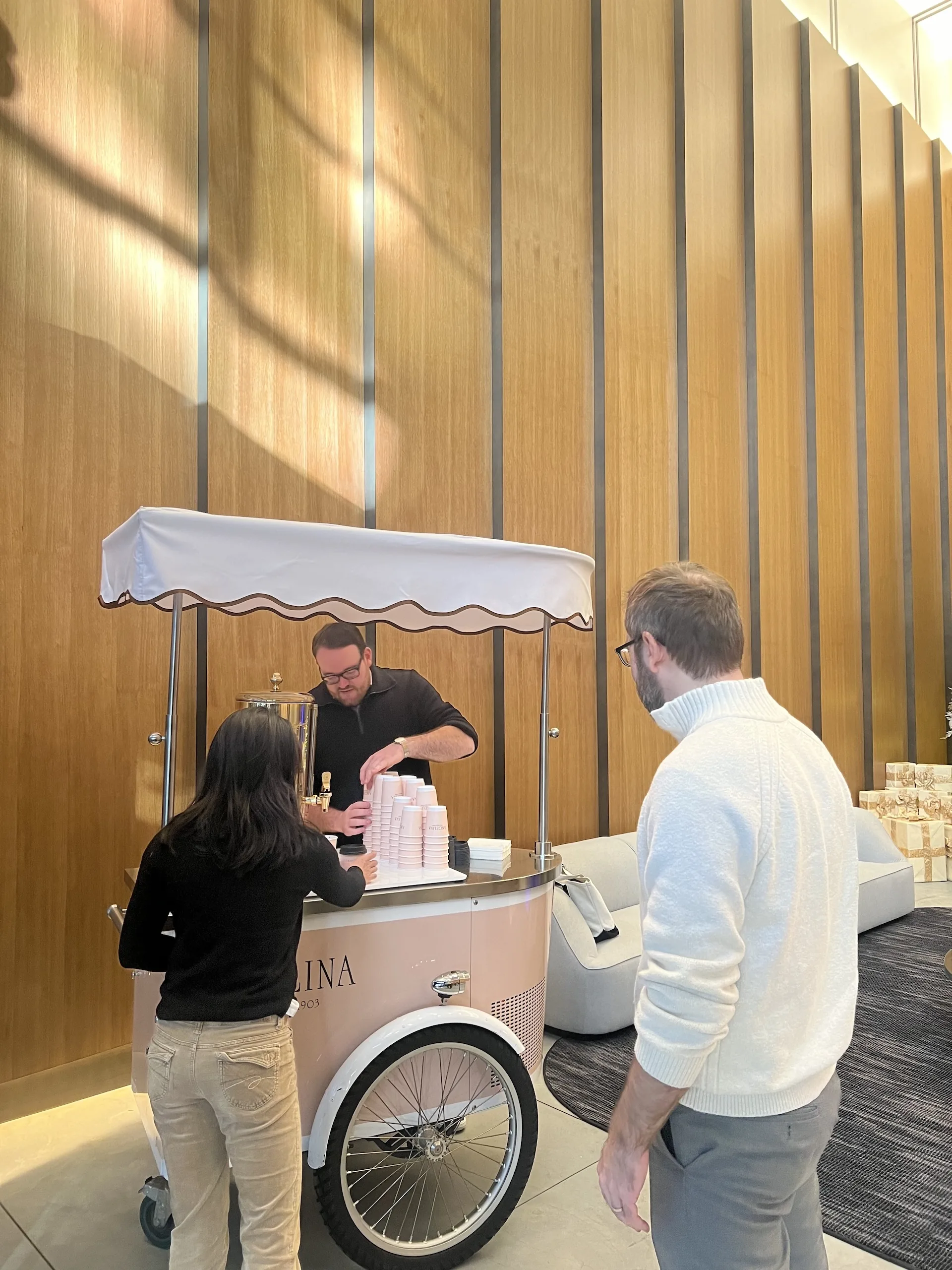 Hot chocolate distribution